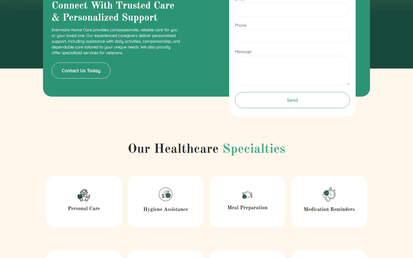 Evermore Home Care work sample 1