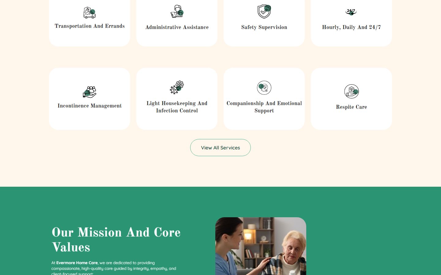 Evermore Home Care work sample 2