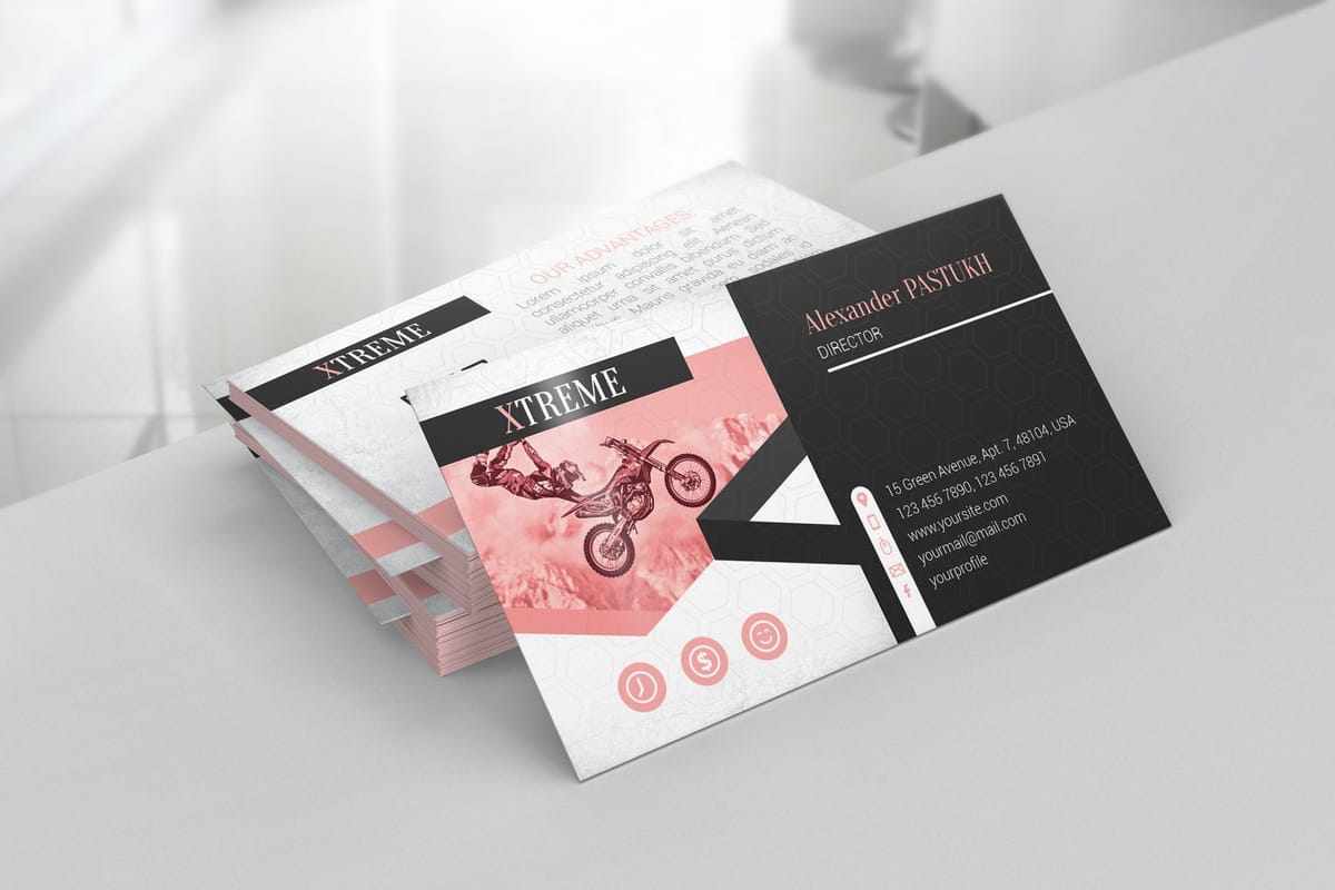 Business cards, two-sided matte stock