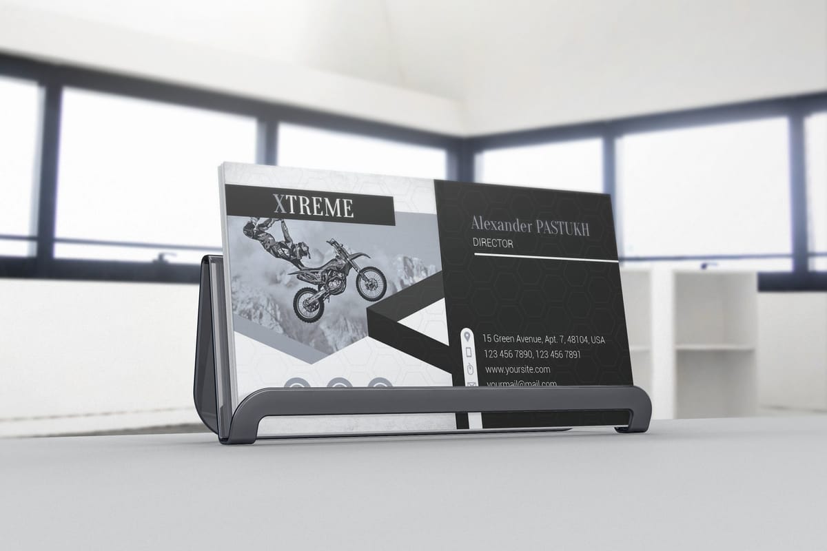 Counter-ready business card stands