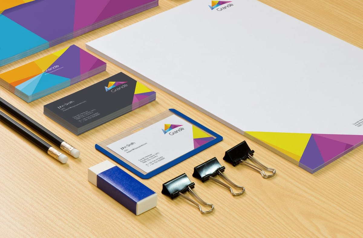 Brand identity kit in one color system